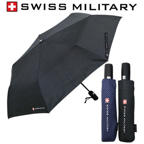 [스위스밀리터리]3단7K완전자동 핀도트 우산